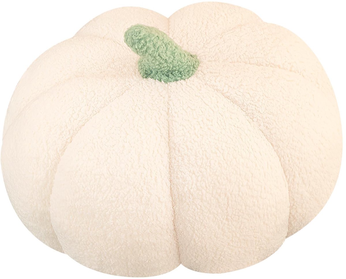 Dailygoods- Decoratiekussen 3D Pompoen - 25 cm - Pluche Kussen - Halloween Decoratie - Duurzaam - Hoogwaardig PP-Katoen - Unieke Sierkussen