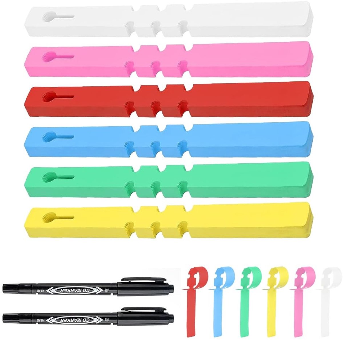 Dailygoods- Boometiketten 300 stuks - Kunststof - Plantenlabels voor buiten - Weerbestendig - Lichtgewicht - Afmetingen 21 x 2 cm