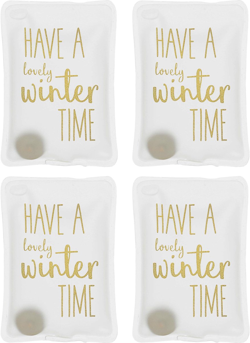 Dailygoods- Handwarmers Oplaadbaar - Herbruikbare Warmtezakjes - Warmtepads - Lichtgewicht - Set van 4 - Zachte Hoes van 100% Kunststof