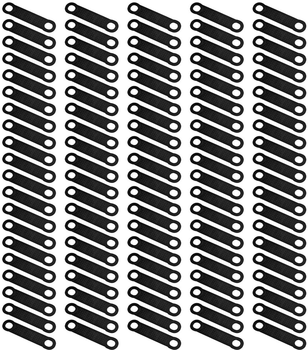 Dailygoods- Kledinghangerstrips 100 stuks - Antislip Rubber - Hangergripstrips - Siliconenmateriaal - Veilig en Betrouwbaar - Afmetingen 10,4 x 2 cm - Hangergrips