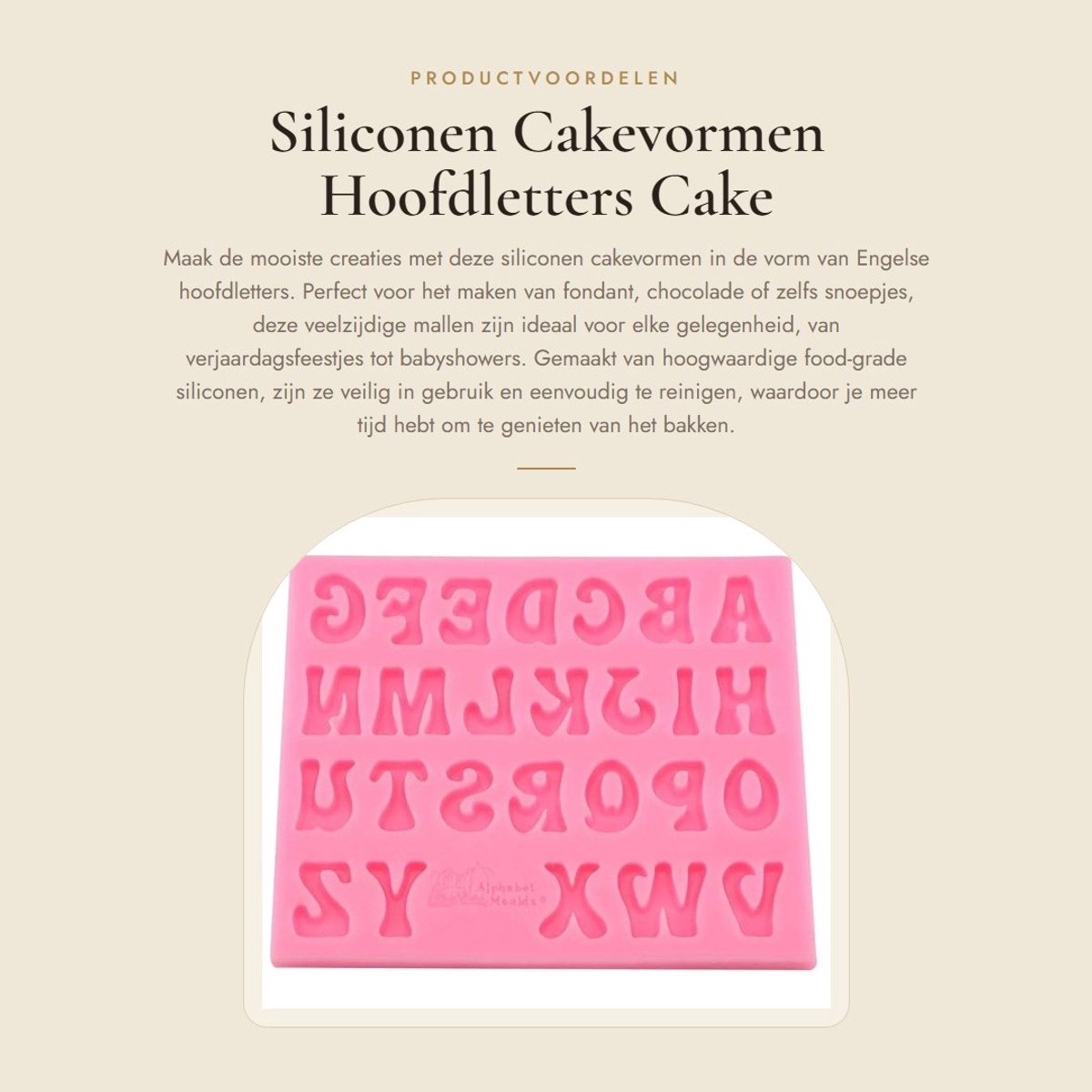Dailygoods- Cakevormen Hoogwaardige Siliconen - Bakvormen Fondant - Chocolade Mallen - Snoep/IJsblokjes - Duurzaam - Eenvoudig Schoon te Maken - Bakvorm