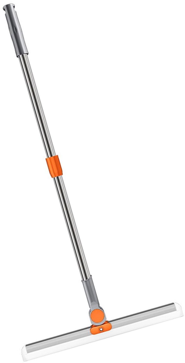 Dailygoods- Vloerwisserbezem Telescopische Handgreep 98-110 cm - Multifunctionele Vloertrekker - Vloerwisser Badkamer - Vloerwisser Douche - Snelle Reinigingsefficiëntie - Kunststof/Roestvrij Staal