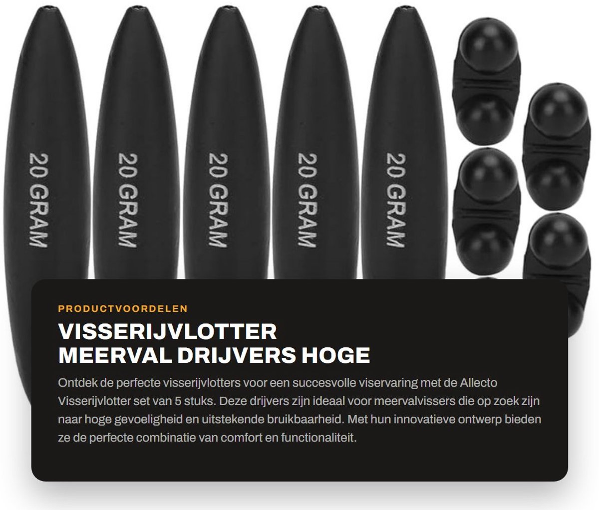 Dailygoods- Vlotter 5 stuks - Hoge gevoeligheid - EVA Drijvers - Meerval Drijvers - Vissen - Flexibiliteit - Vissersfloat