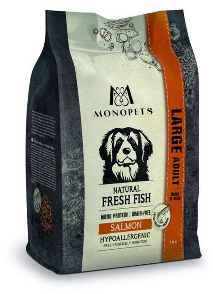 Monopets Monopets Fresh Fish Puppy Large Salmon 12,5 kg - Hondenvoeding