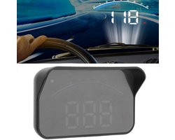 Universele Auto HUD - Heads Up Display - Veilig Rijden - Windscherm Projector - 14.3 x 9.1 cm - Zwart