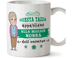 Koffiemok Keramiek - Themok Cappuccino - Genieten Koffie - Vaatwasserbestendig - 350 ml - Wit