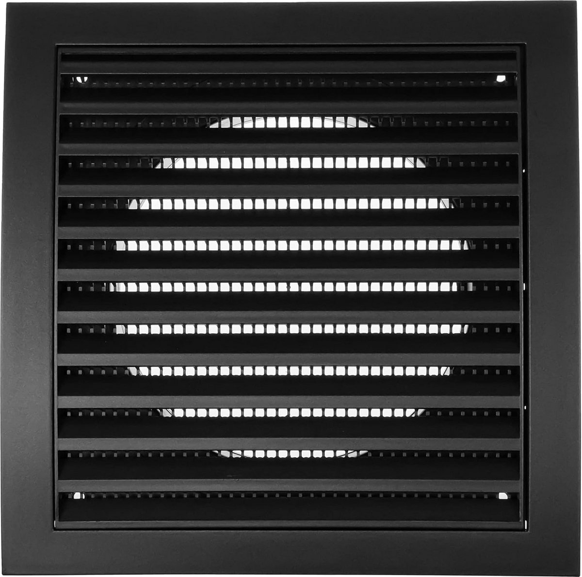 Ventilatierooster - Afdekking rooster - Droger ontluchting - Gebogen lamellen - Ø 125 mm - Antraciet