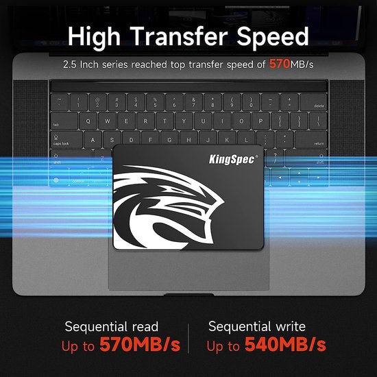 Interne SSD Schijf - Opslagstation - Computer Upgrade - 3D NAND Flash - 2 TB - Zwart — afbeelding 2