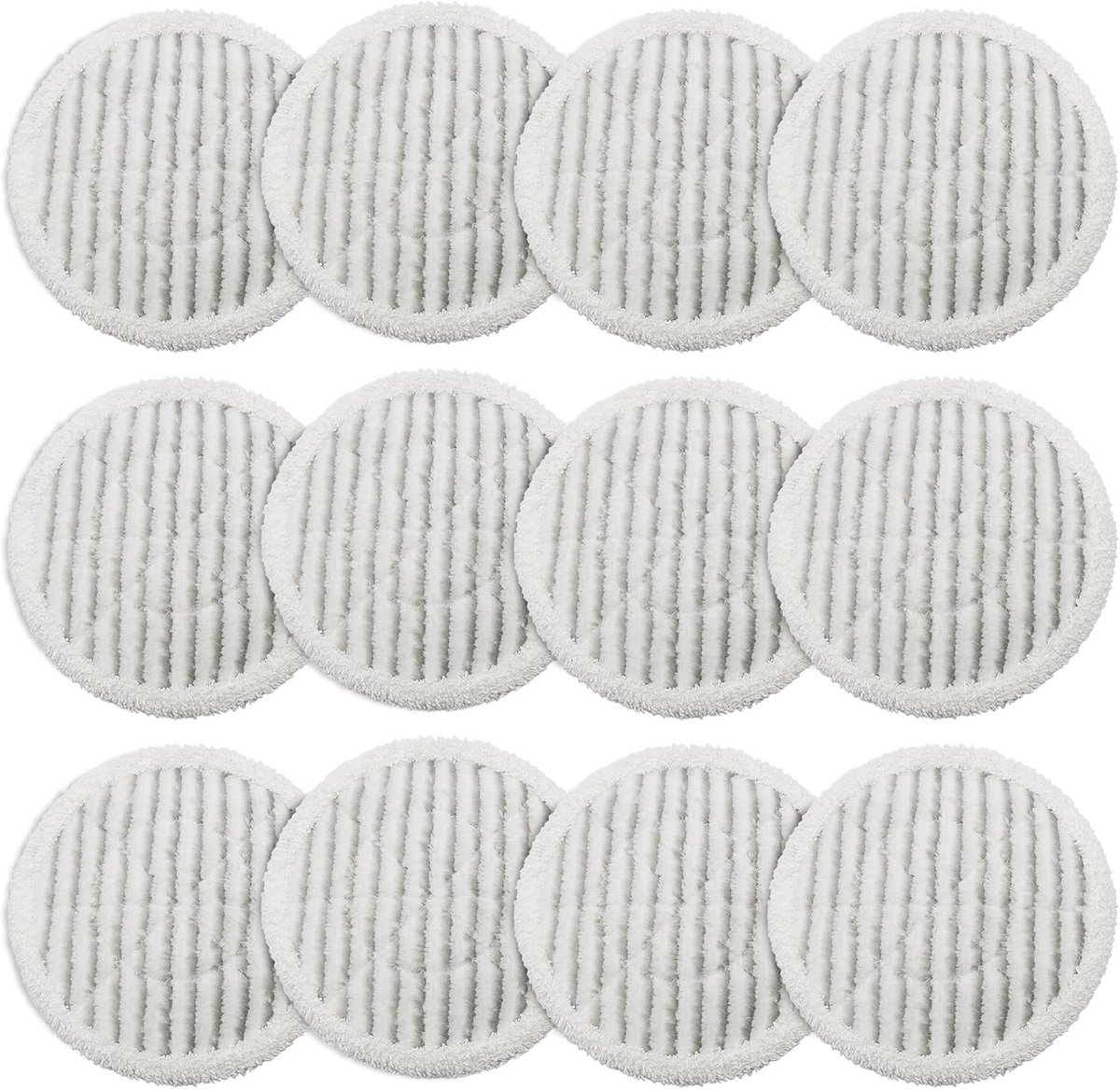 12 stuks vervangende stoommopdoeken, geschikt voor Shark S7001 S8001 S7201 S7000AMZ S7000 S7005 S7001C S7000C stoommop, stoom en schuren, alles-in-één, geschikt voor XKITP7000