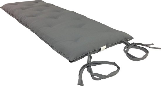 Japanse Vloermatras - Opvouwbaar Kussen - Comfortabel Slapen - Opvouwbaar en Draagbaar - 203 cm Lang - Grijs — afbeelding 4