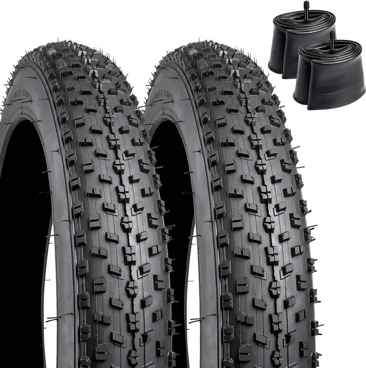 Fietsbanden en Slangen - Banden Set - Fietsen Onderhoud - Ultra Duurzaam Rubber - 20 Inch Set - Zwart