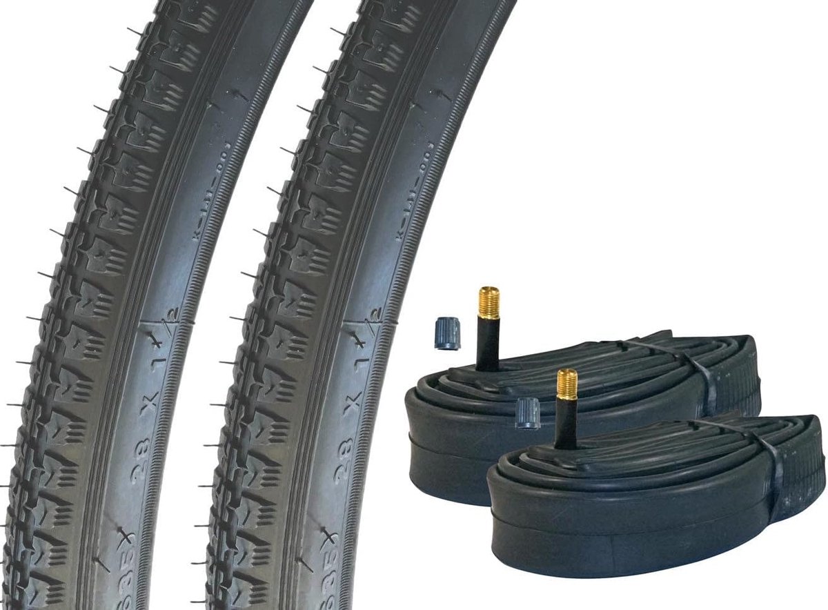 Fietsbanden Set - Banden voor fiets - Fietstochten Maken - Universeel Touring Profiel - 28 Inch 40-635 - Zwart Wit