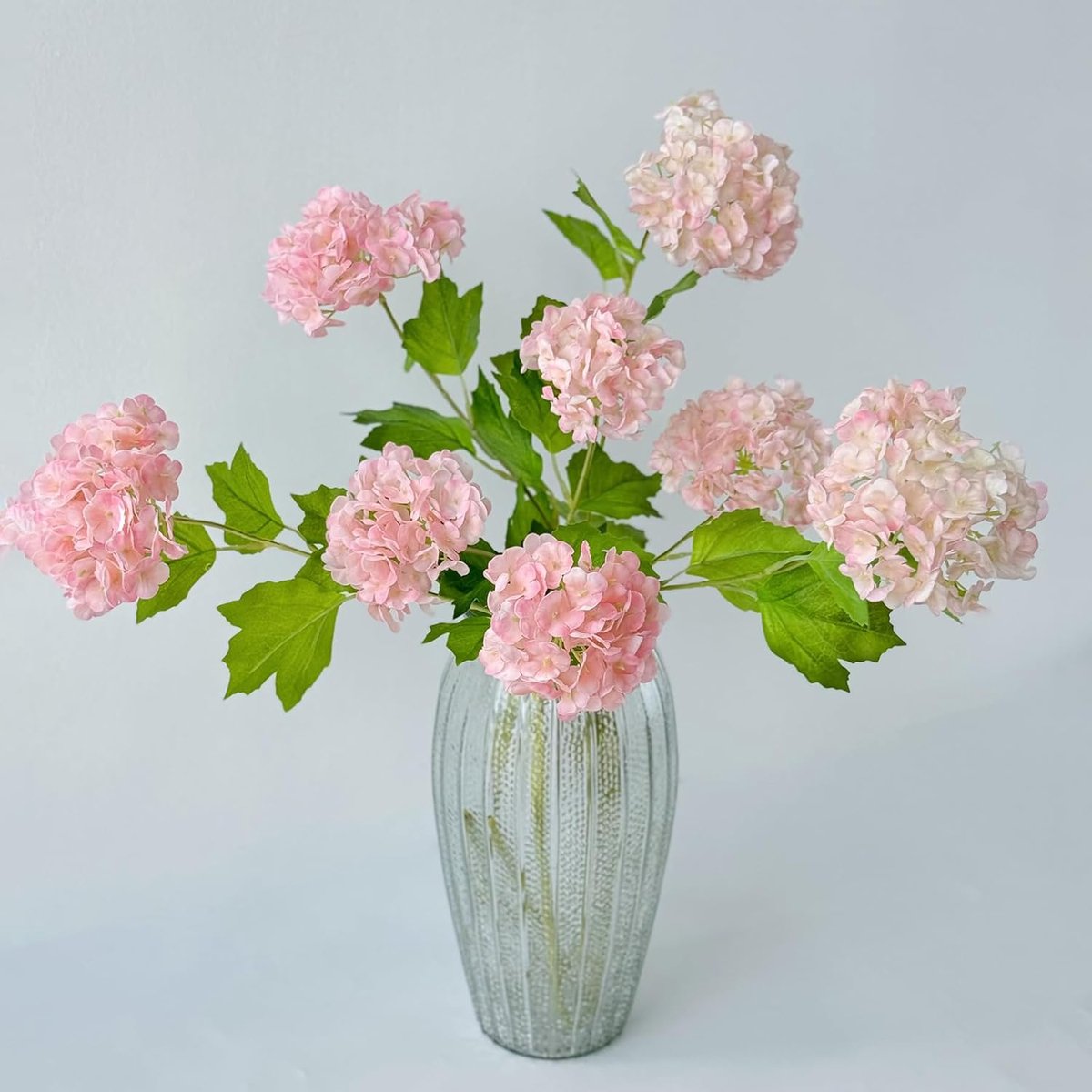 Kunstbloemen Set - Nepbloemen Decoratie - Huis Aankleden - Echt Latex Materiaal - 4 Stuks 68cm - Roze Blauw