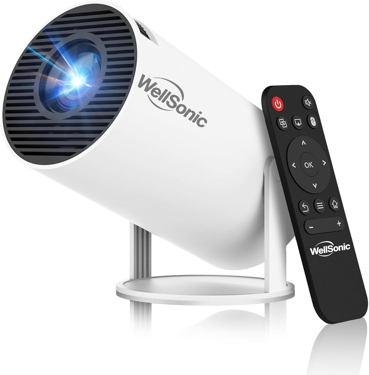Draagbare Beamer - Mini Projector - Thuisbioscoop Creëren - Automatische Keystone Correctie - 130 Inch Beeld - Wit