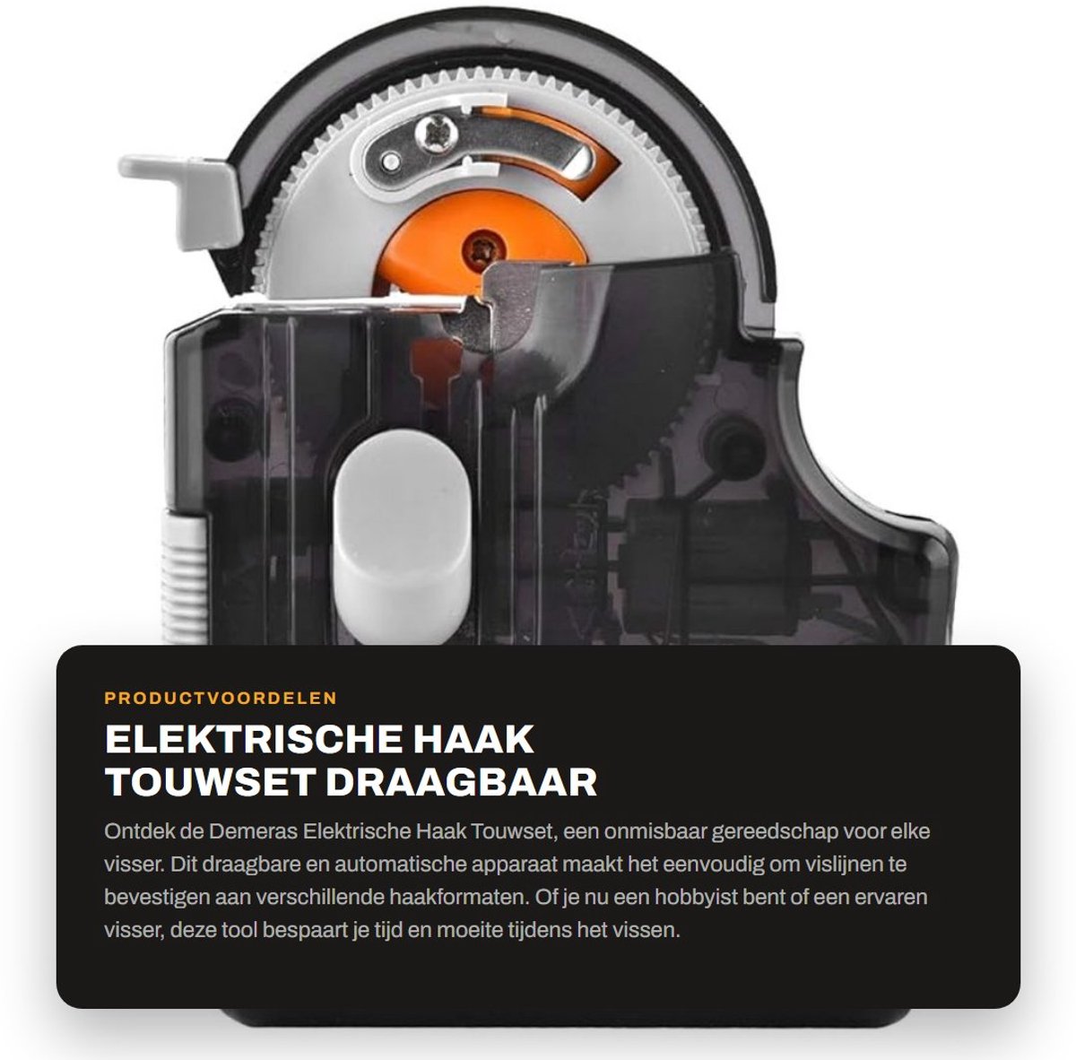 Dailygoods - Elektrische Haak Touwset - Draagbaar Automatisch Vissen Touw Gereedschap - Voor Eenvoudig Vissen - Hoogwaardige Kwaliteit - Handig en Pra...
