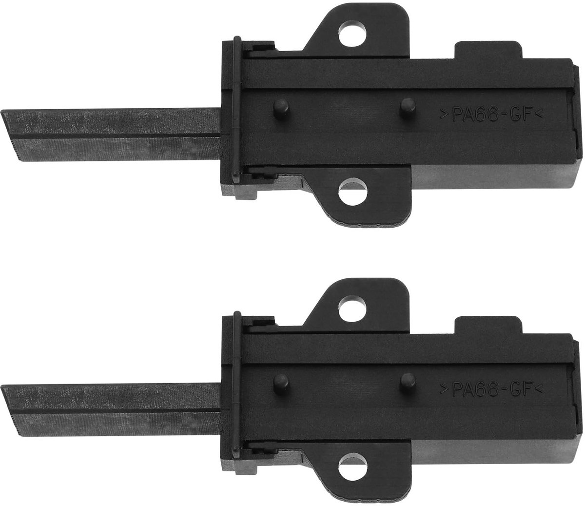 Dailygoods - Koolborstels - 2x Wasmachineonderdeel - Zwart - Hoogwaardige vervanging - Geschikt voor Electrolux, Indesit