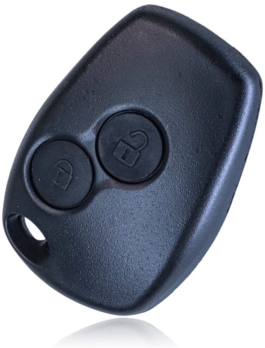 Dailygoods - Sleutelbehuizing - Klapsleutel - Ideale vervanging - Duurzaam hard plastic - Afstandsbediening - 2 toetsen - Geschikt voor Dacia en Opel