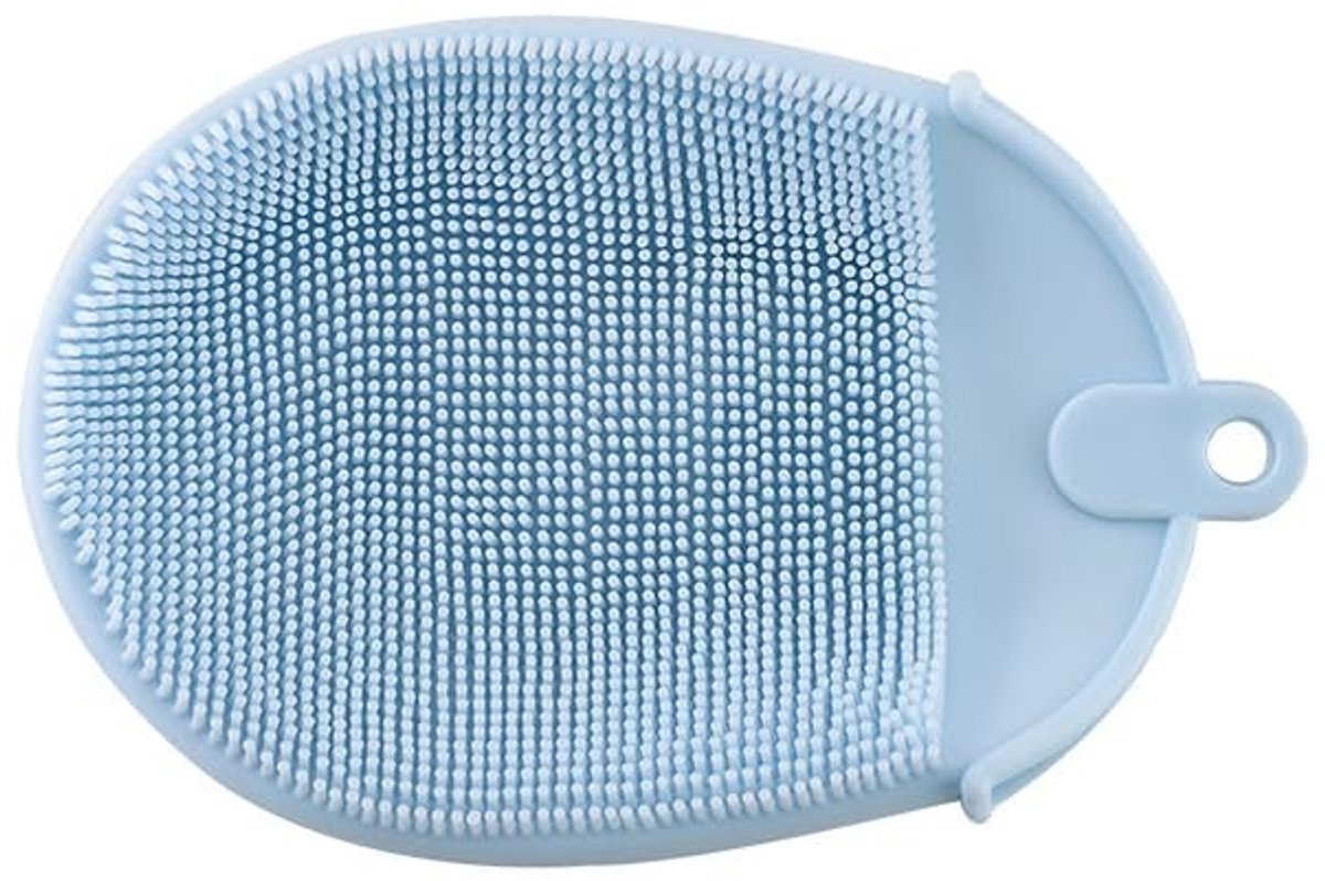 Dailygoods- Douchespons Siliconen - Scrubhandschoen - Hygiënisch - Duurzaam - Zachte Borstelharen - Geschikt voor Alle Huidtypes