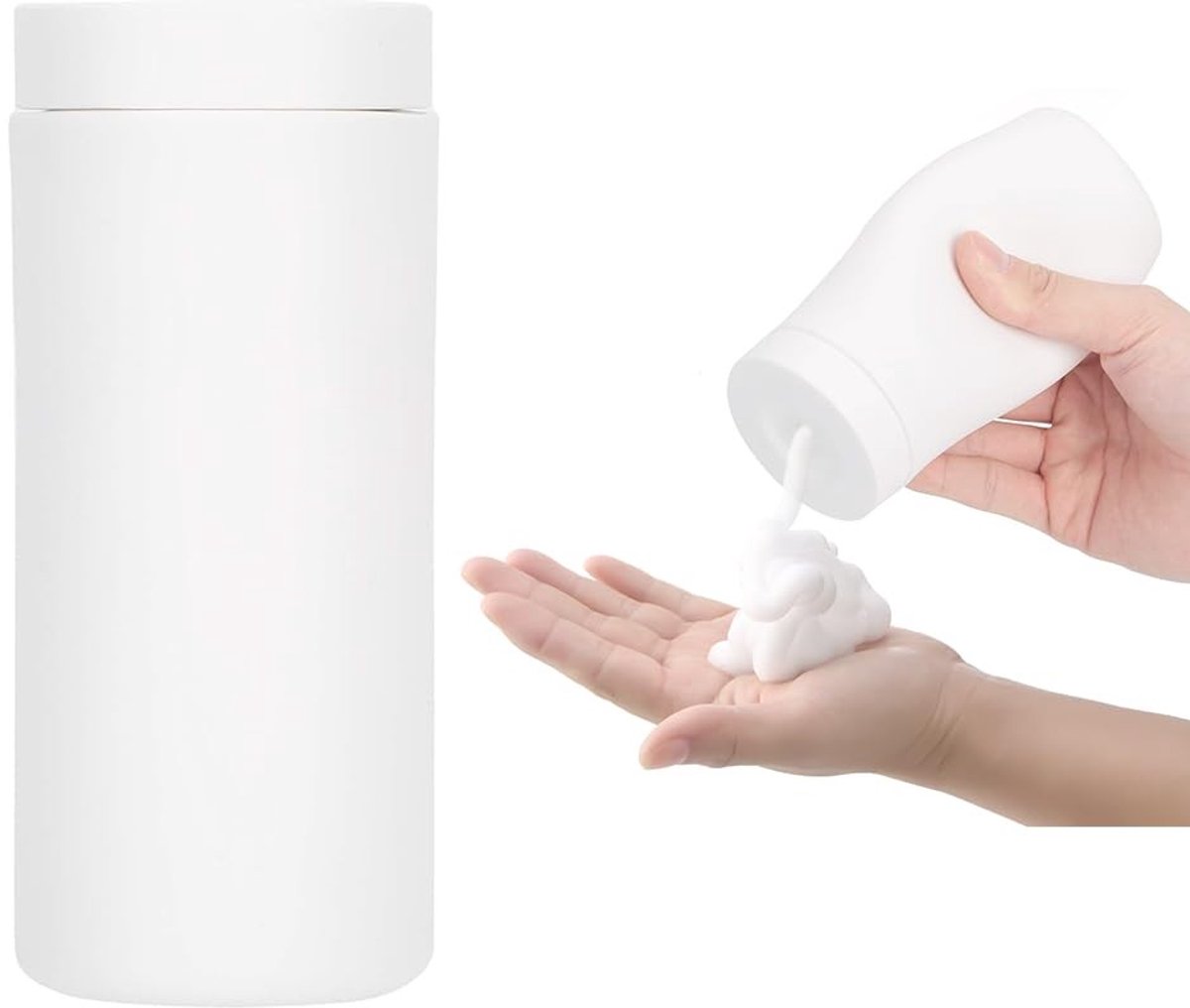 Dailygoods- Afwasmiddeldispenser 240ml - Siliconen Zeepdispenser - Keuken/Badkamer - Handig/Praktisch - Navulbaar - Eenvoudig Knijpen