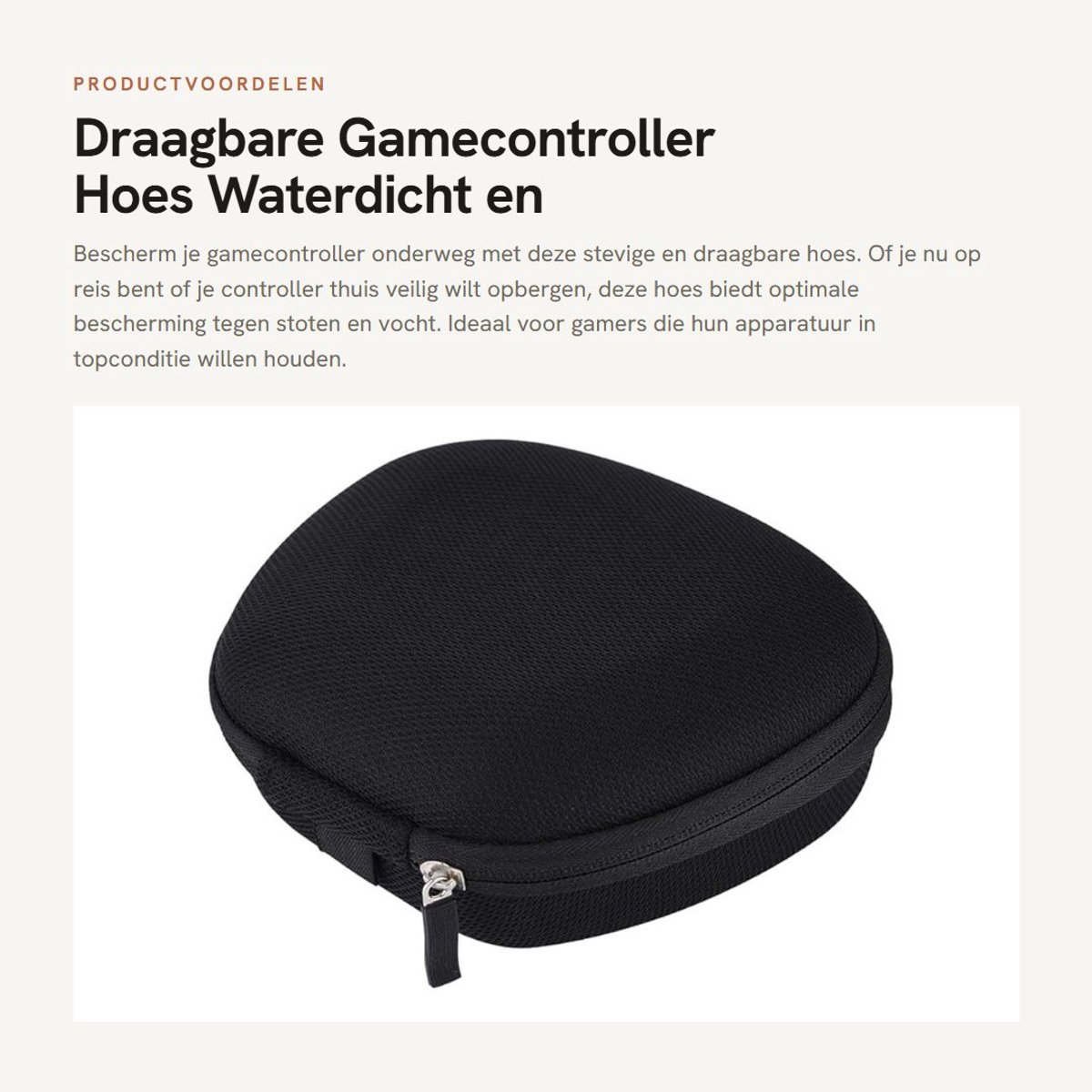Dailygoods- Hoesje Draagbaar Waterdicht - Gamepad/Houder - Schokbestendig - EVA - Multi kleuren - Afmetingen 18 x 18 x 8 cm - Gamepadcase