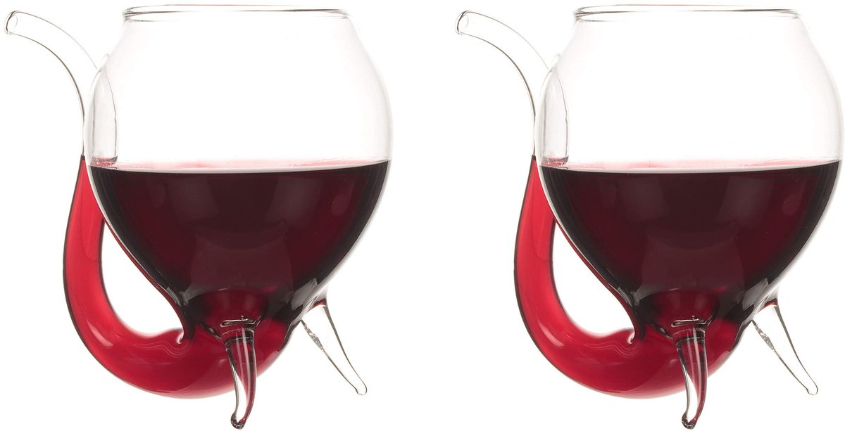 Dailygoods- Sippers Pack van 2 - Nippen Glazen - Groot Formaat 250ml - Stabiele Glazen - Perfect voor Feestjes - Stijlvol Ontwerp - Wijnglazen