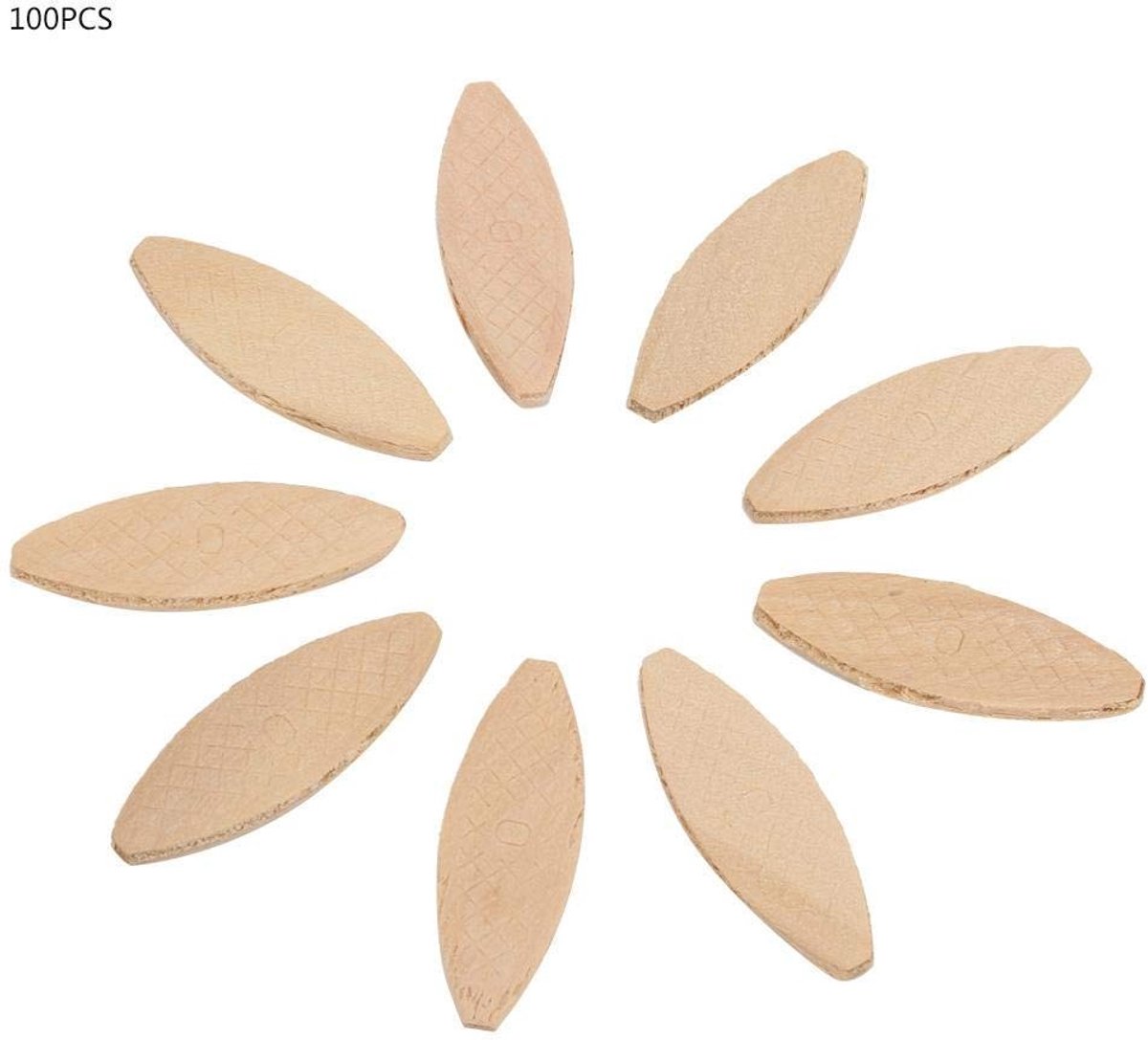 Dailygoods- Houtverbinding Biscuits 100 Stuks - Massief Hout - Superieure Gewrichtssterkte - 0#/10#/20# - Duurzaam - Beukenhout
