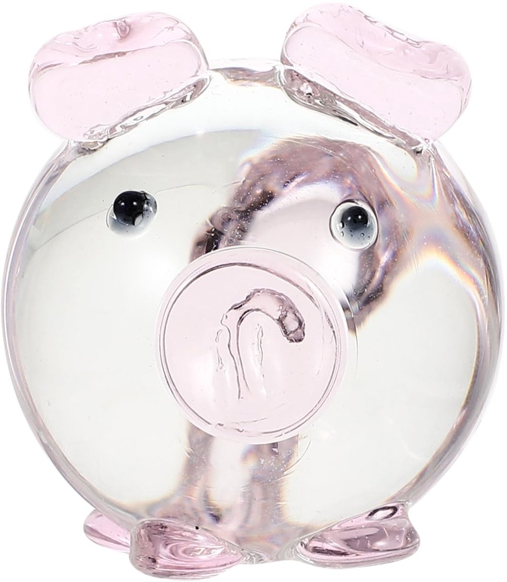 Dailygoods - Kristalglas Varkensfiguur als Woondecoratie