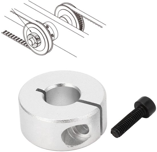 Allecto - Gedeelde stelringen - 12 mm - Aluminiumlegering - Diepteaanslagringen - Klemring voor steekwagens - Geschikt voor bolderkar van Merkloos — afbeelding 5