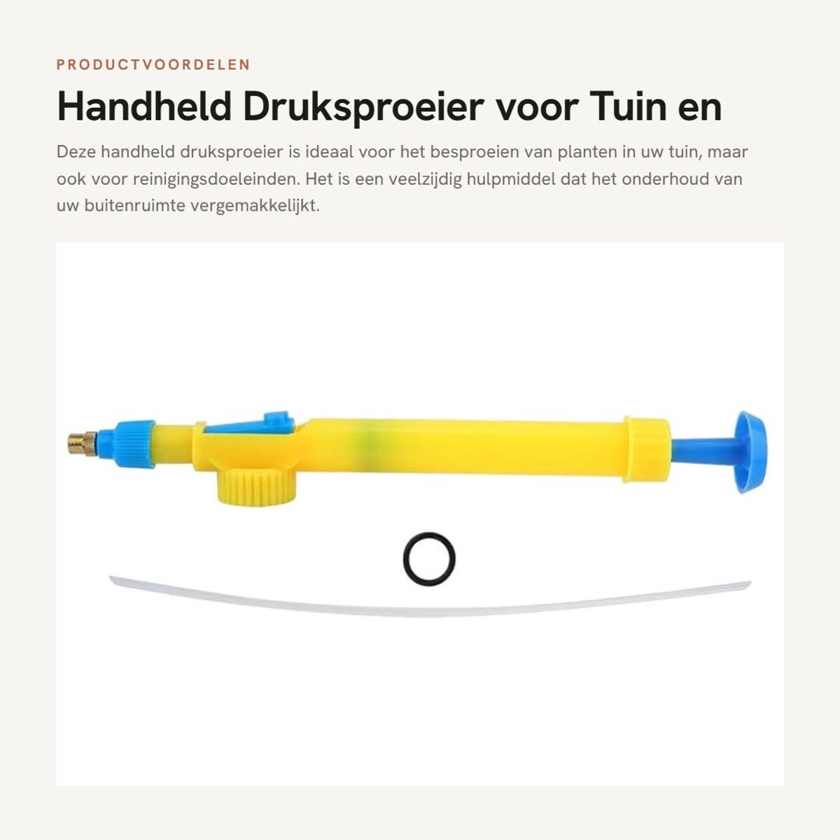 Dailygoods - Handheld Druksproeier voor Tuin en Reiniging