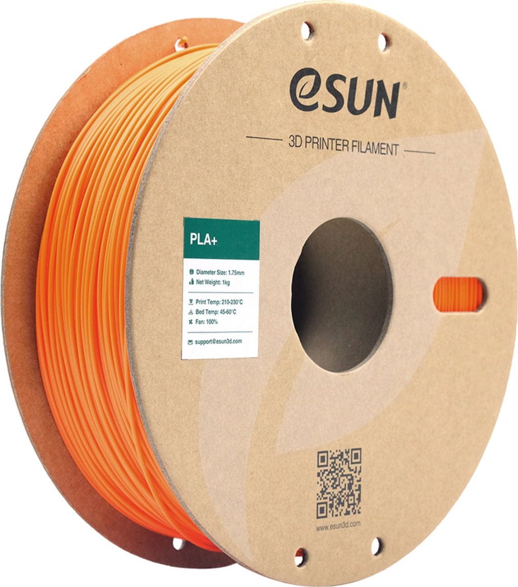 eSun PLA+ Orange/oranje - 1kg - 1.75mm - 3D printer filament