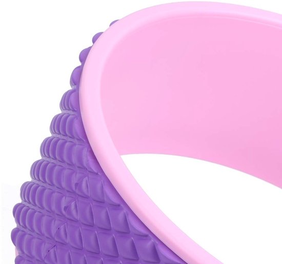 Dailygoods- Yoga Wheel Pijnverlichting - Flexibiliteit Verhogen - Pilates Roller - Rugpijn Massage - Eco Materialen - Sterk en Gripvast - Yogawiel van Dailygoods — afbeelding 4
