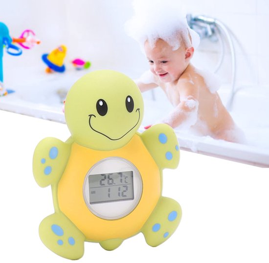 Multifunctionele Baby Badthermometer met Schattige Schildpad voor Veilig Badderen en Douchen van Kinderen — afbeelding 3