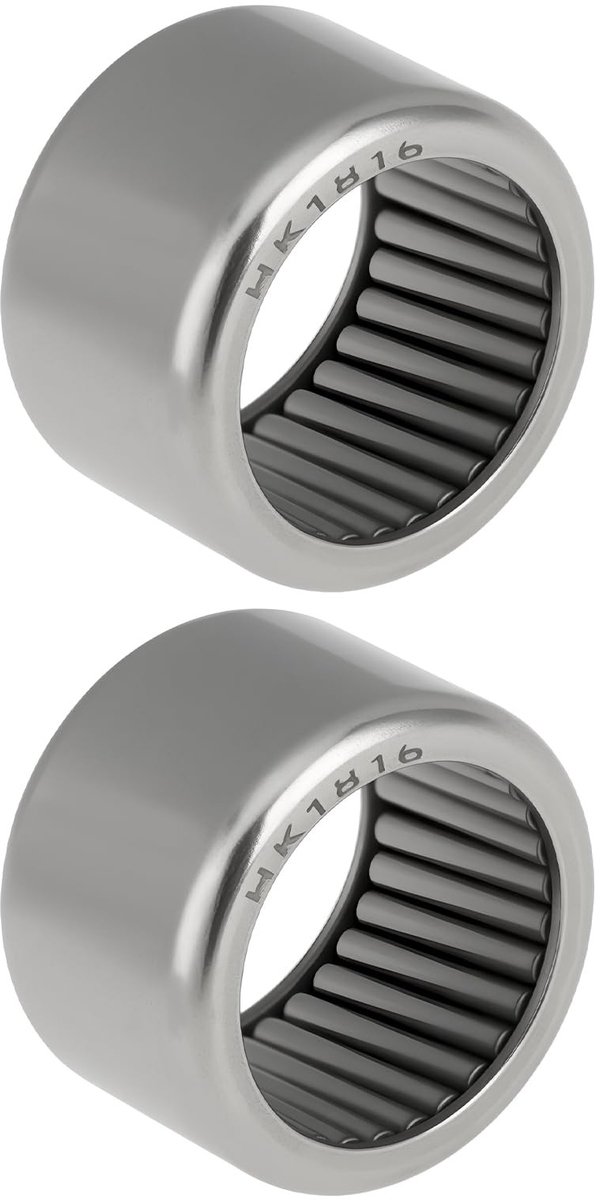 Dailygoods- Naaldlager HK1816V - 18 x 24 x 16 mm - 2 stuks - Slijtvast - Hoge draagvermogen - Lage geluidsontwikkeling - Lager
