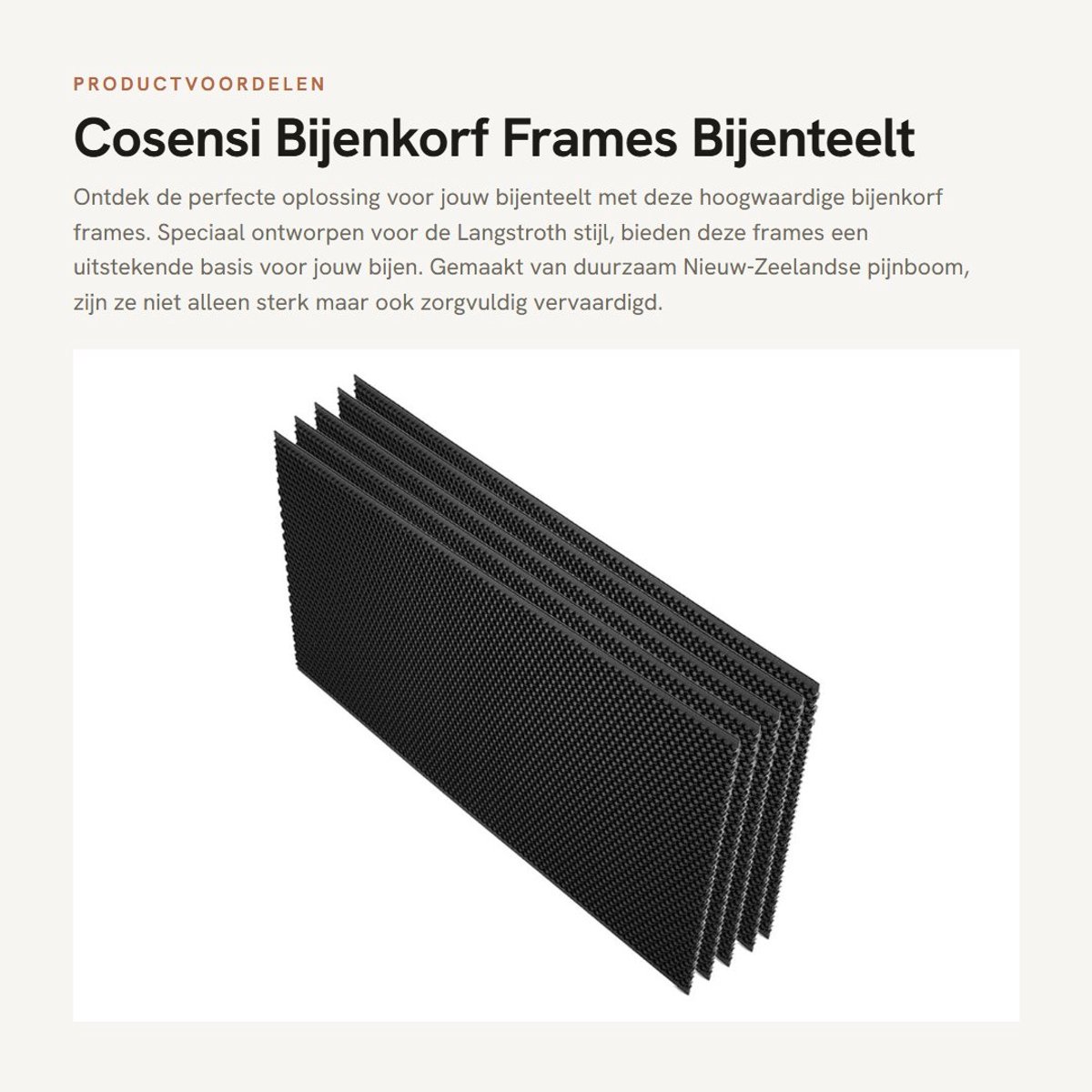 Dailygoods- Bijenkorf Frames - Hoogwaardig Materiaal - Bijenteelt Gereedschap - Vervangingsset - Langstroth Stijl - Fijn Vervaardigd - Bijenkorfset