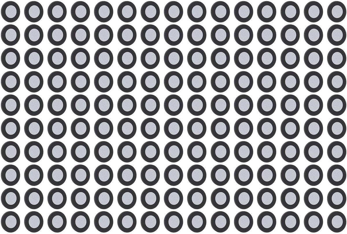 Dailygoods- Reflecterende Marker Hoog Reflectievermogen - Magnetische Marker - Herbruikbare Markeringen - 150 Stuks - Nauwkeurige Positionering - Voor 3D-Scannen - 3D-scanmarkers