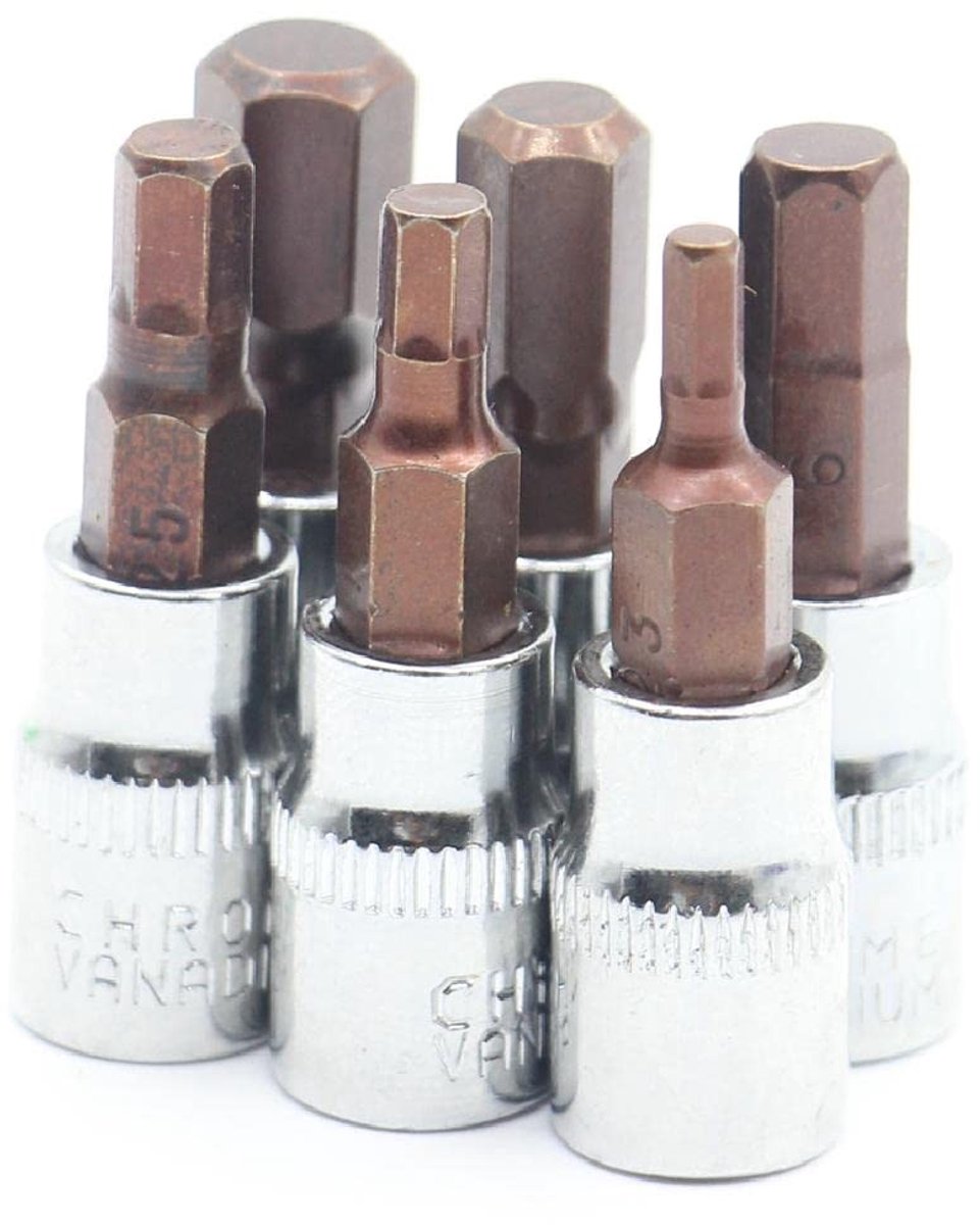 Dailygoods- Ratelsleutel 1/4" - Doppenset - Schroevendraaier Tips - CR-V Vanadium Staal - Duurzaam - Verstelbaar - Ratel