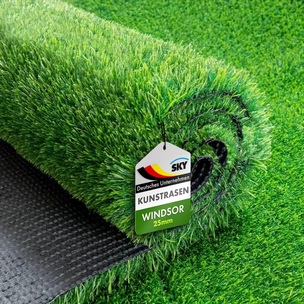 Kunstgras Tapijt - Balkon Gazon - Tuin Decoratie - Waterdoorlatend Systeem - 25mm Hoog - Groen