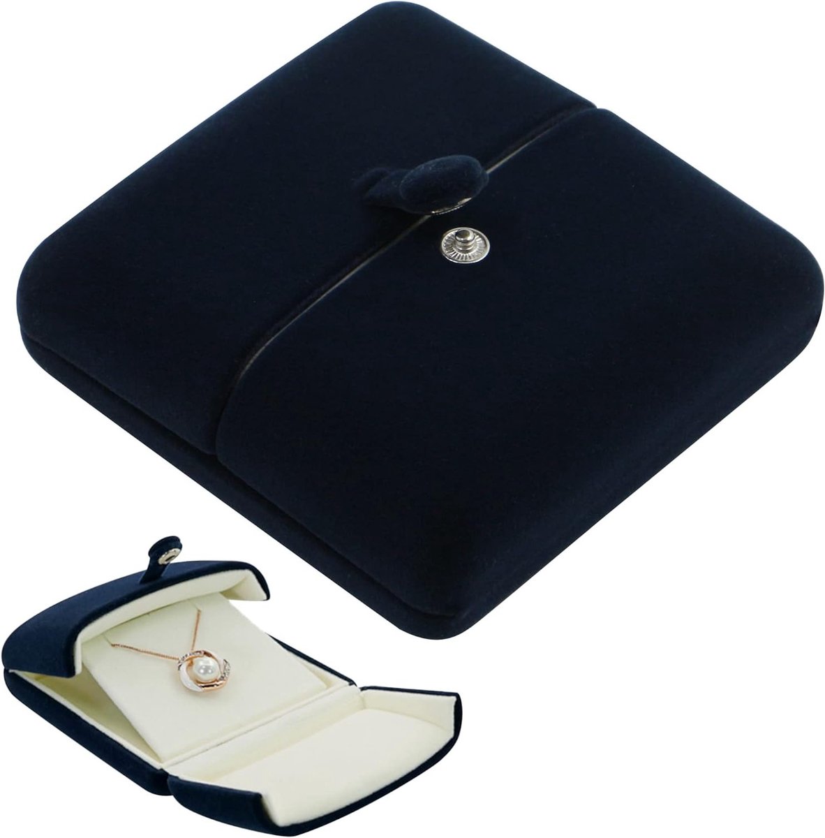 Elegante juwelendoos voor sieradenopslag - Velvet cadeauverpakking voor ringen, oorbellen en kettingen, perfect voor bruiloften en verlovingen