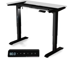 Desktronic HomePro Frame in hoogte verstelbaar bureauframe - Elektrisch in hoogte verstelbaar bureau met fluisterstille dubbele motor en touchscreen - Hoog draagvermogen - Zwart