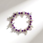 Cavill - Armband 64 Karaat Labradoriet, Fosfosideriet en Gouden Hematiet - Luxe Handgemaakt Dames Sieraad 19 cm - Elegante Edelstenen Armband