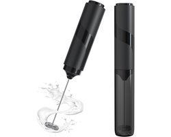 Mini elektrische blender – Perfect voor koffie, latte, cappuccino en warme chocolademelk – Zwart