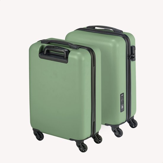 Princess Traveller PT-01 - Handbagage Koffer - Pure Sage - 55x35x20 cm - 35L Reiskoffer