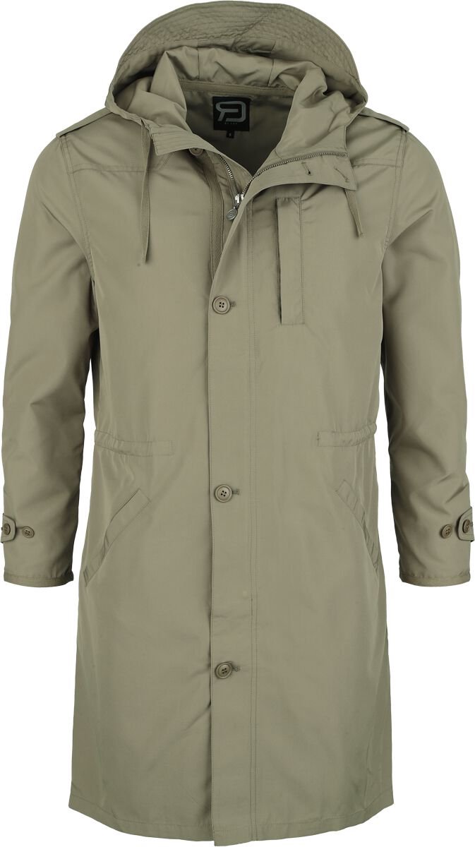 R.E.D. Rock-Engineered Design Zwarte parka met capuchon - Dames - M