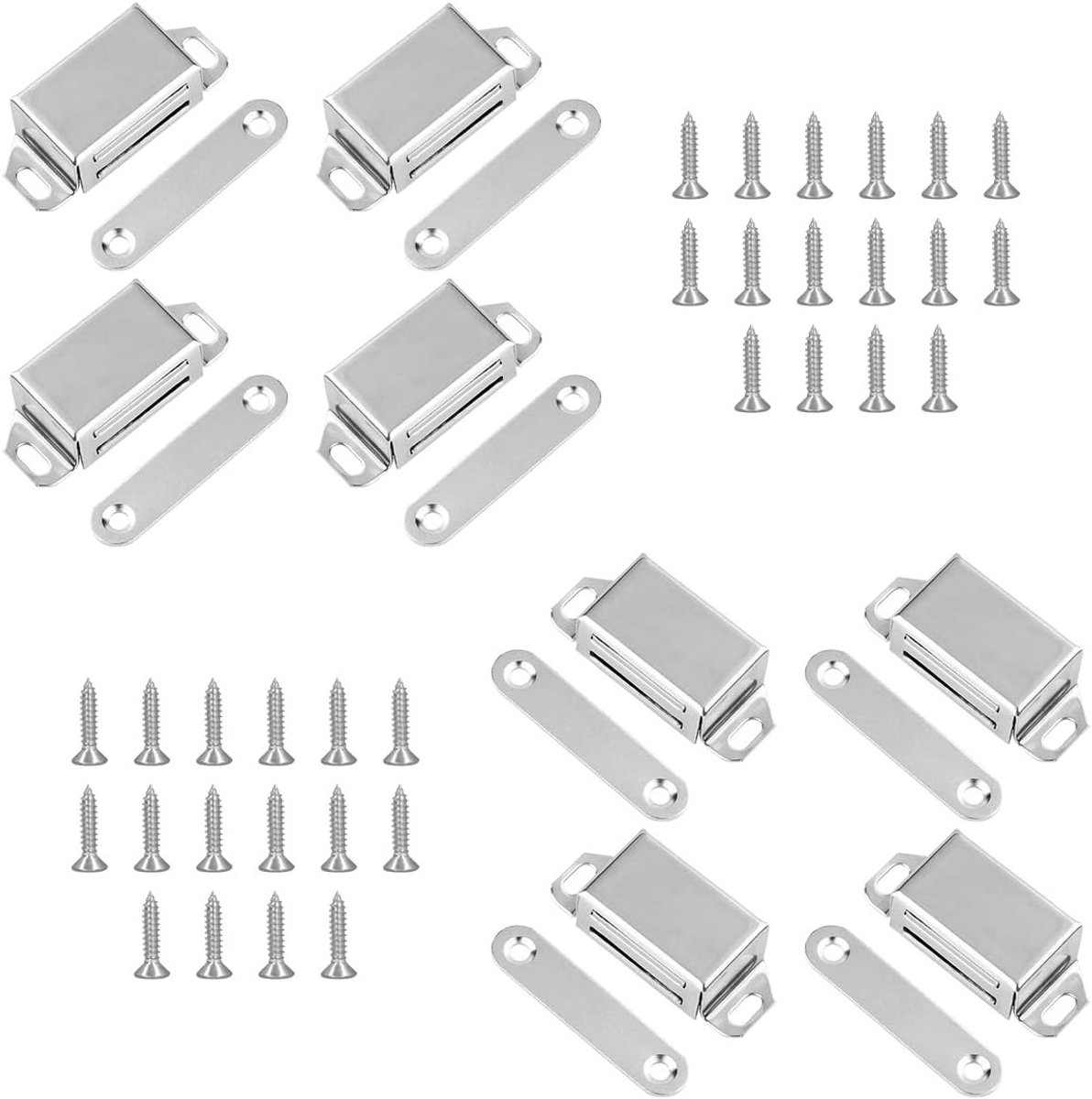 Magnetische Sluitingen voor Keuken- en Badkamerkasten - 8 Stuks Sterke Deursluiters voor Kasten en Garderobes met Magneten