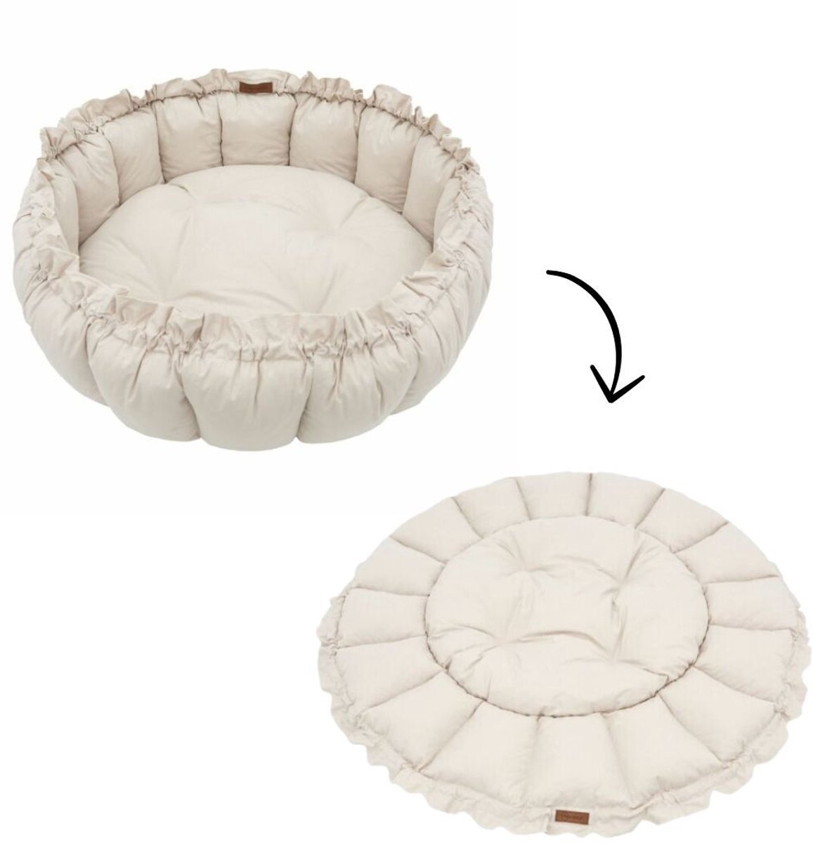 MorDesign 3-in-1 Speelkleed en Babynest – 130x130 cm – Met Trekkoord