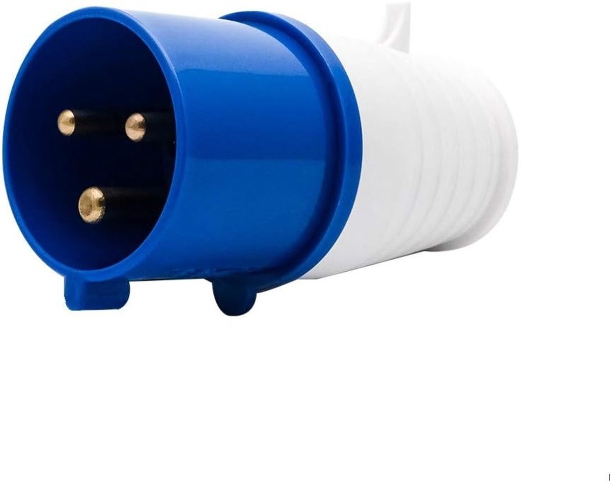 Industriële Stekker en Waterdichte Wandcontactdoos 32A 220V IP44 - 3 Polige Aansluiting voor Buitengebruik