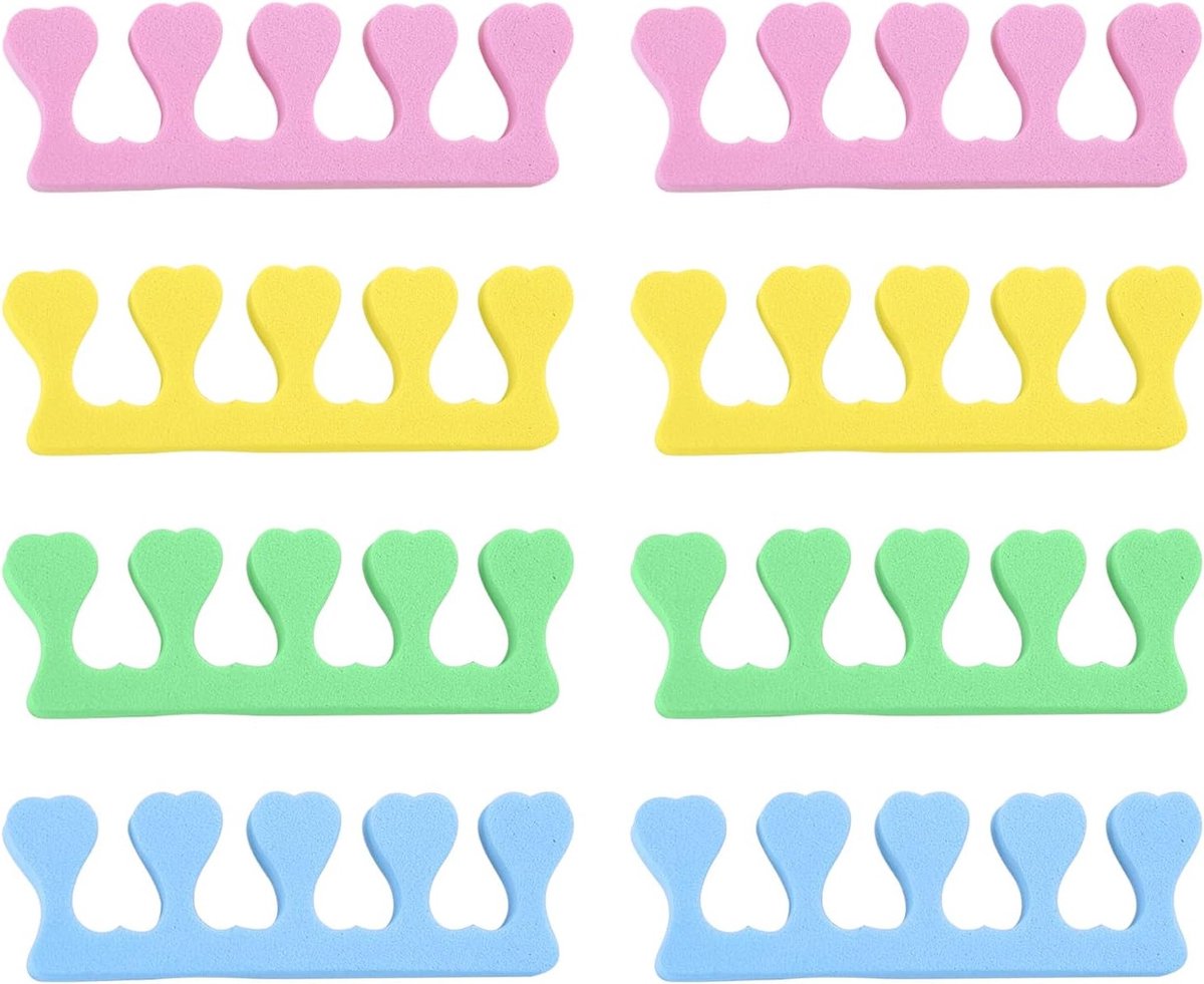 Set van 8 Teennemers van Zacht Schuim, Ideaal voor Pedicure en Manicure, Teenspacer en Tussenstuk voor Comfort en Ontspanning