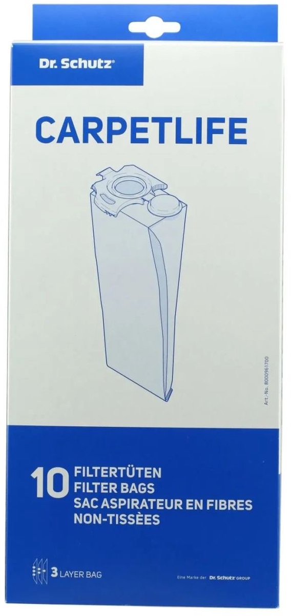 Stofzuigerzakken, Vliesfilterzakken, 10 stuks packung