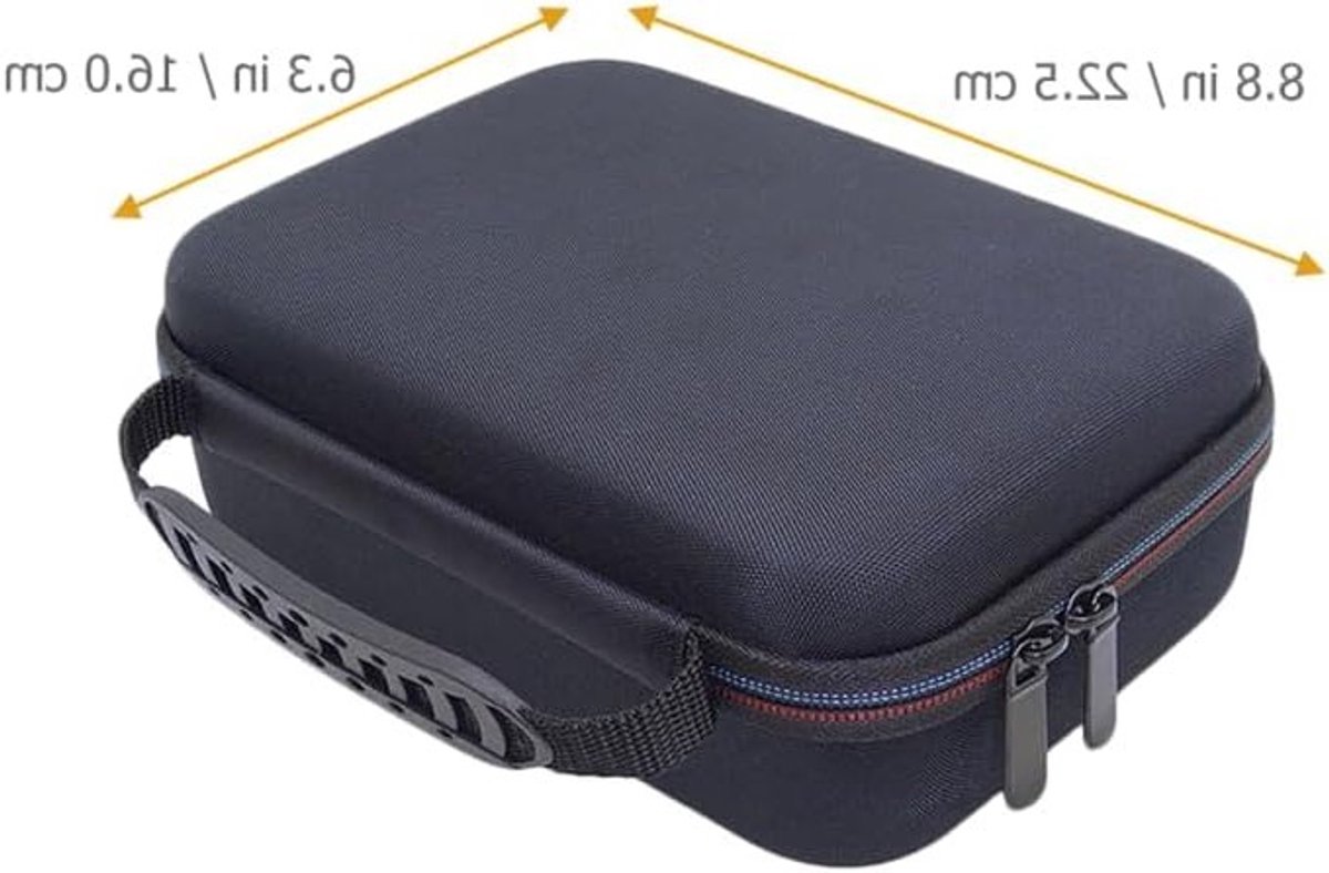 Draagbare opbergcase voor haartrimmer met beschermhoes, haarnet en accessoires voor elektrische scheerapparaten