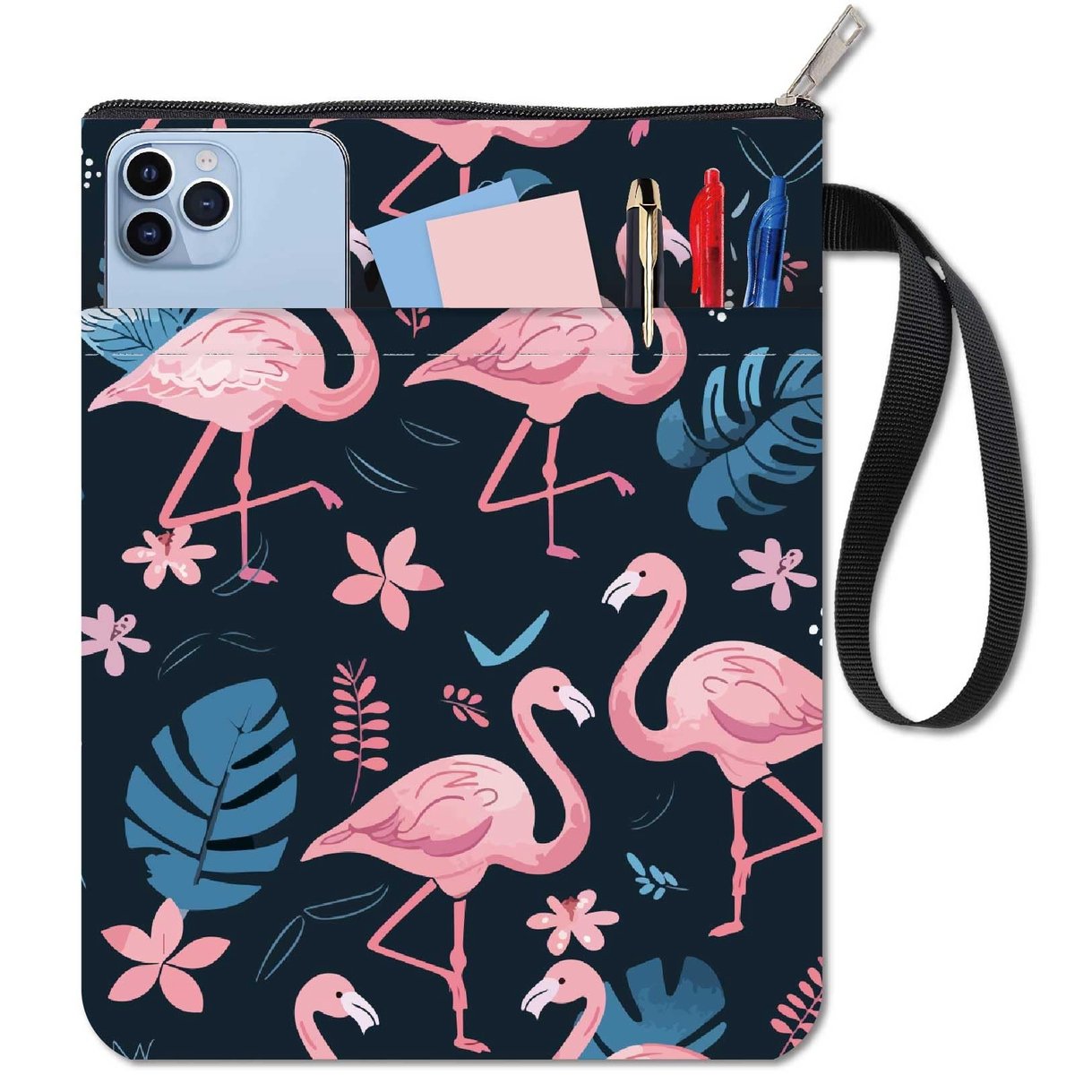 ONF3 - Boekomslag - Notitieboek Accessoires - Waterdicht en Wasbaar - Roze Flamingo - Tropische Hardcover - Voor Boekliefhebbers